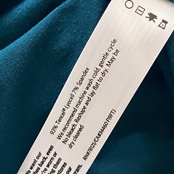 Eileen Fisher Fine Tencel Jersey Boat Neck Alpine Green (NWT) Size XL - Picture 8 of 11